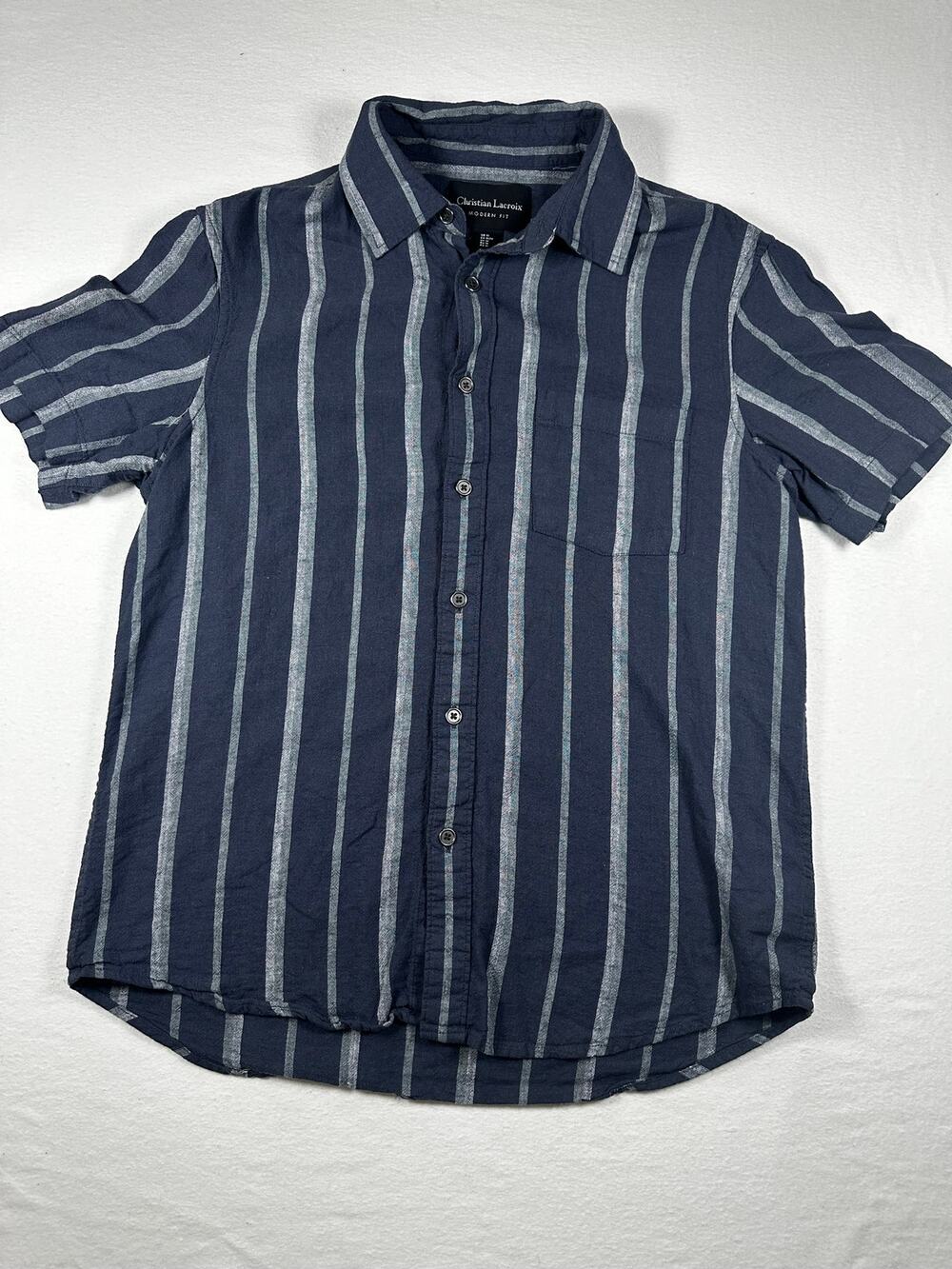 Christian LaCroix Modern Fit Bowling Button Down Shirt MED